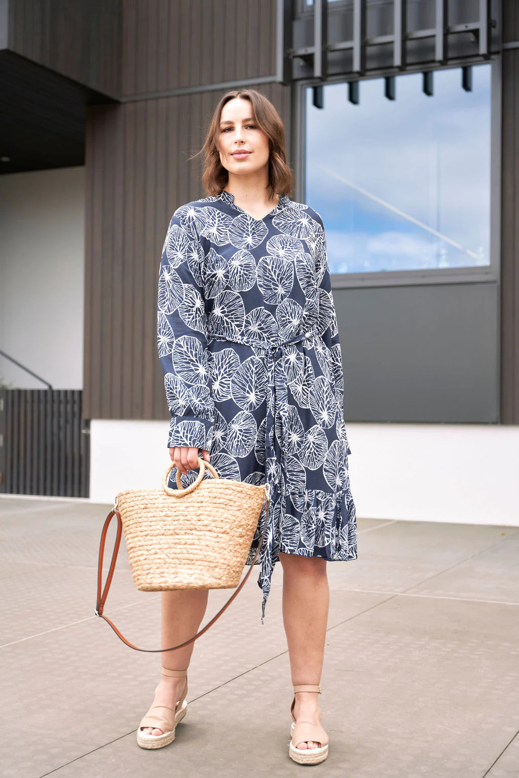 long sleeve dresses nz Shop Renetta Womens Long Sleeve Island Wrap Dress