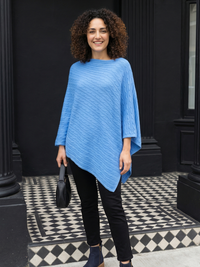 Meridian cable slash neck poncho - Ellora