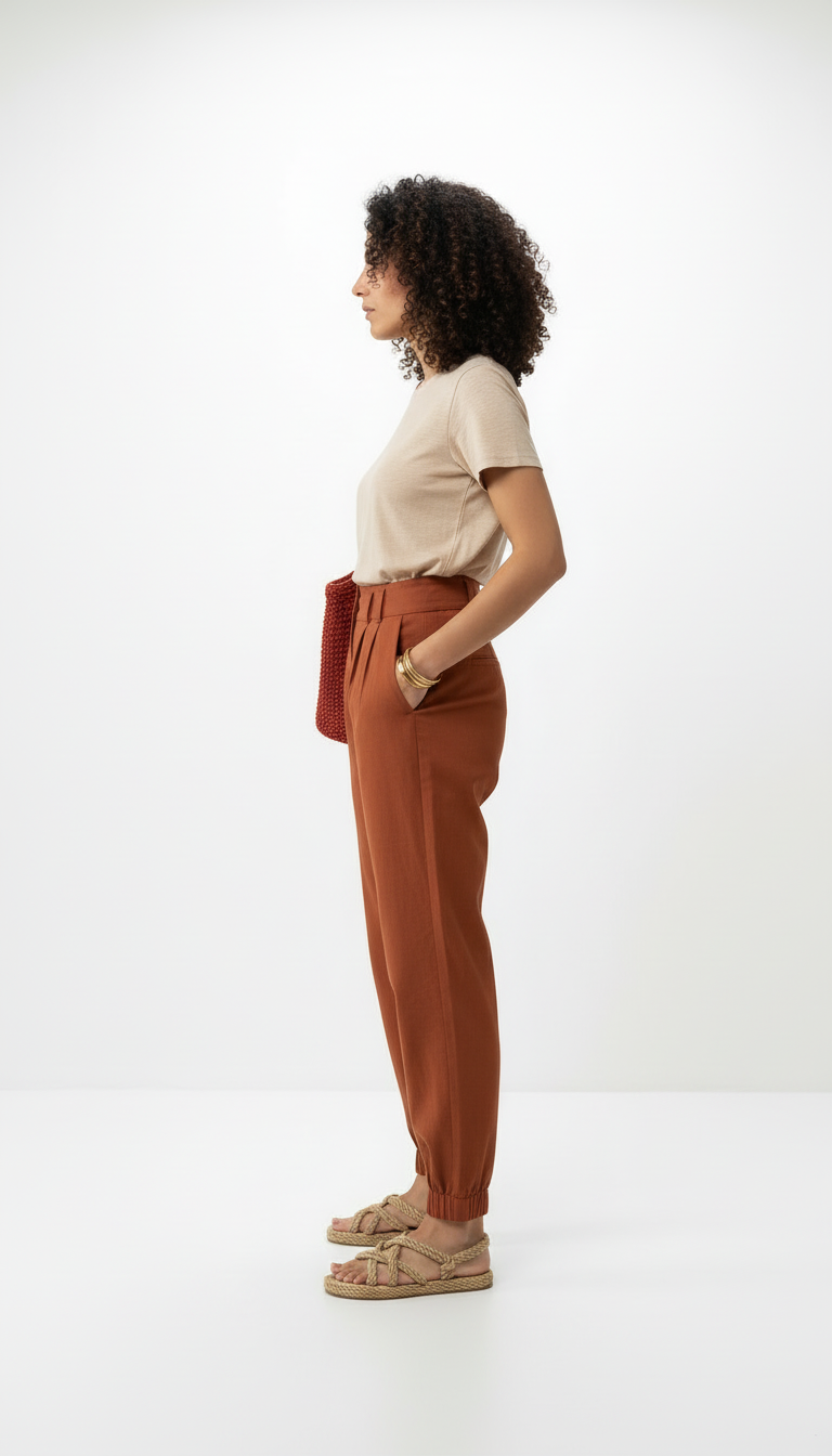 ACCAI Pleated Jogger Trousers - Ellora