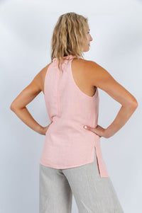 Lagoon Serenity Halter Top in Peach - Attires