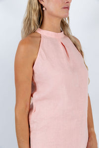 Lagoon Serenity Halter Top in Peach - Attires