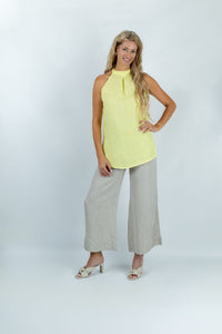 Lagoon Serenity Halter Top in Yellow - Attires
