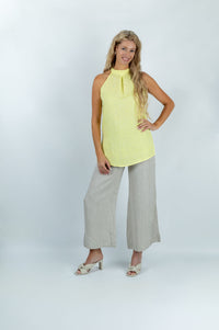 Lagoon Serenity Halter Top in Yellow - Attires