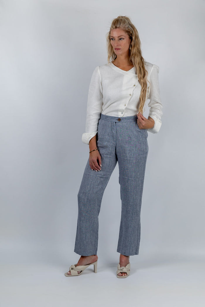Coastline Classic Trousers in Blue - Attires