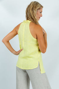 Lagoon Serenity Halter Top in Yellow - Attires