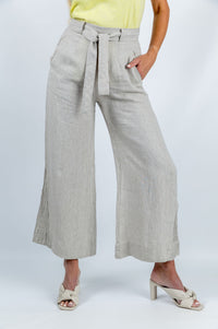 Ripple Wide-leg Pant in Taupe - Attires