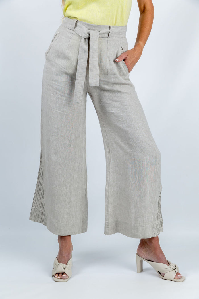 Ripple Wide-leg Pant in Taupe - Attires