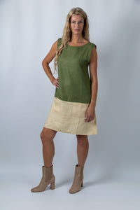 Kowhai Contrast Colour block Dress - Ellora