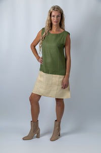 Kowhai Contrast Colour block Dress - Ellora