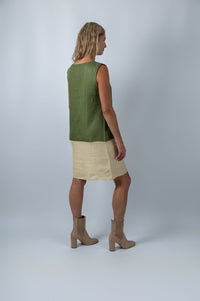 Kowhai Contrast Colour block Dress - Ellora