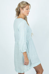 Pebble Shore Midi dress in Linen - Attires