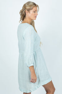 Pebble Shore Midi dress in Linen - Attires