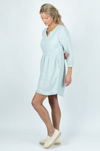 Pebble Shore Midi dress in Linen - Attires