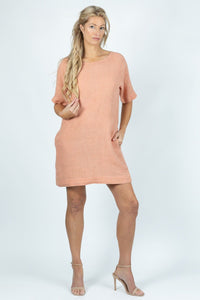 Summit midi dress in Linen - Attires