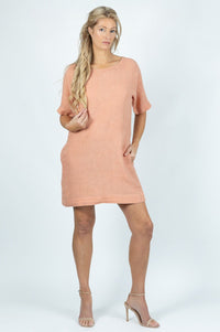 Summit midi dress in Linen - Attires