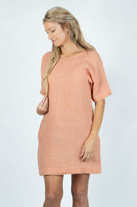 Summit midi dress in Linen - Attires