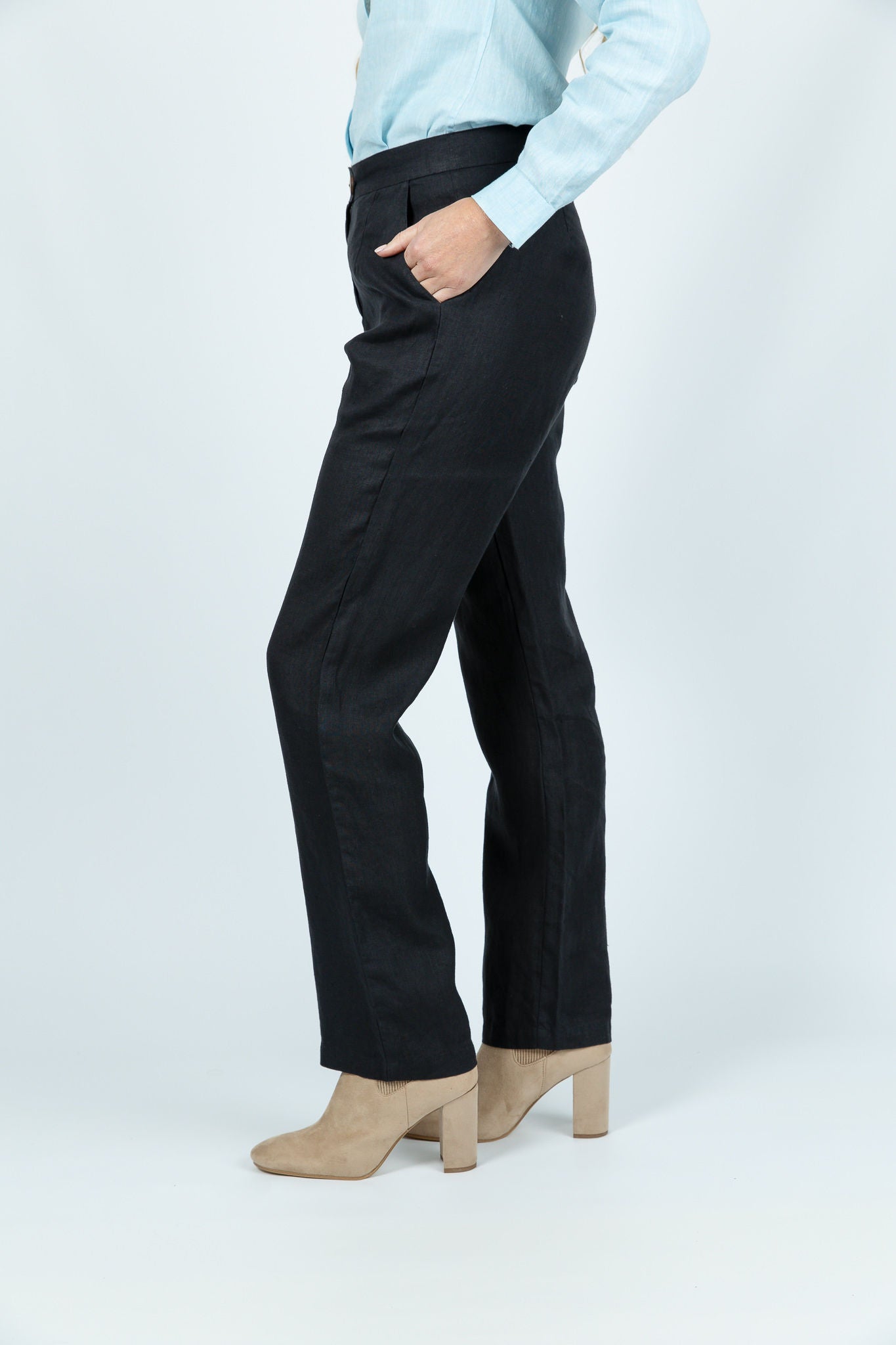 Coastline Classic Trousers in Black - Attires