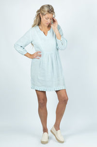 Pebble Shore Midi dress in Linen - Attires