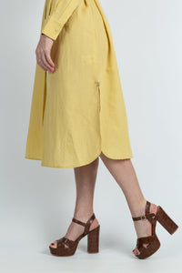 Bona classic shirt dress in Cotton Linen - Attires