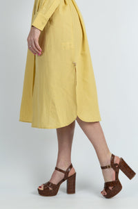 Bona classic shirt dress in Cotton Linen - Attires