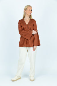 Bianka organic cotton Fit and Flare top - Attires