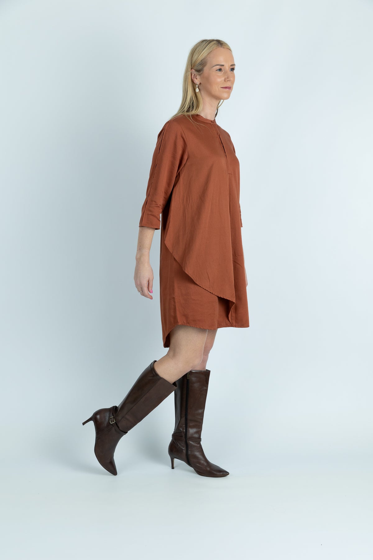 Organic Cotton Tunic Black With Mesh Frill main image 0