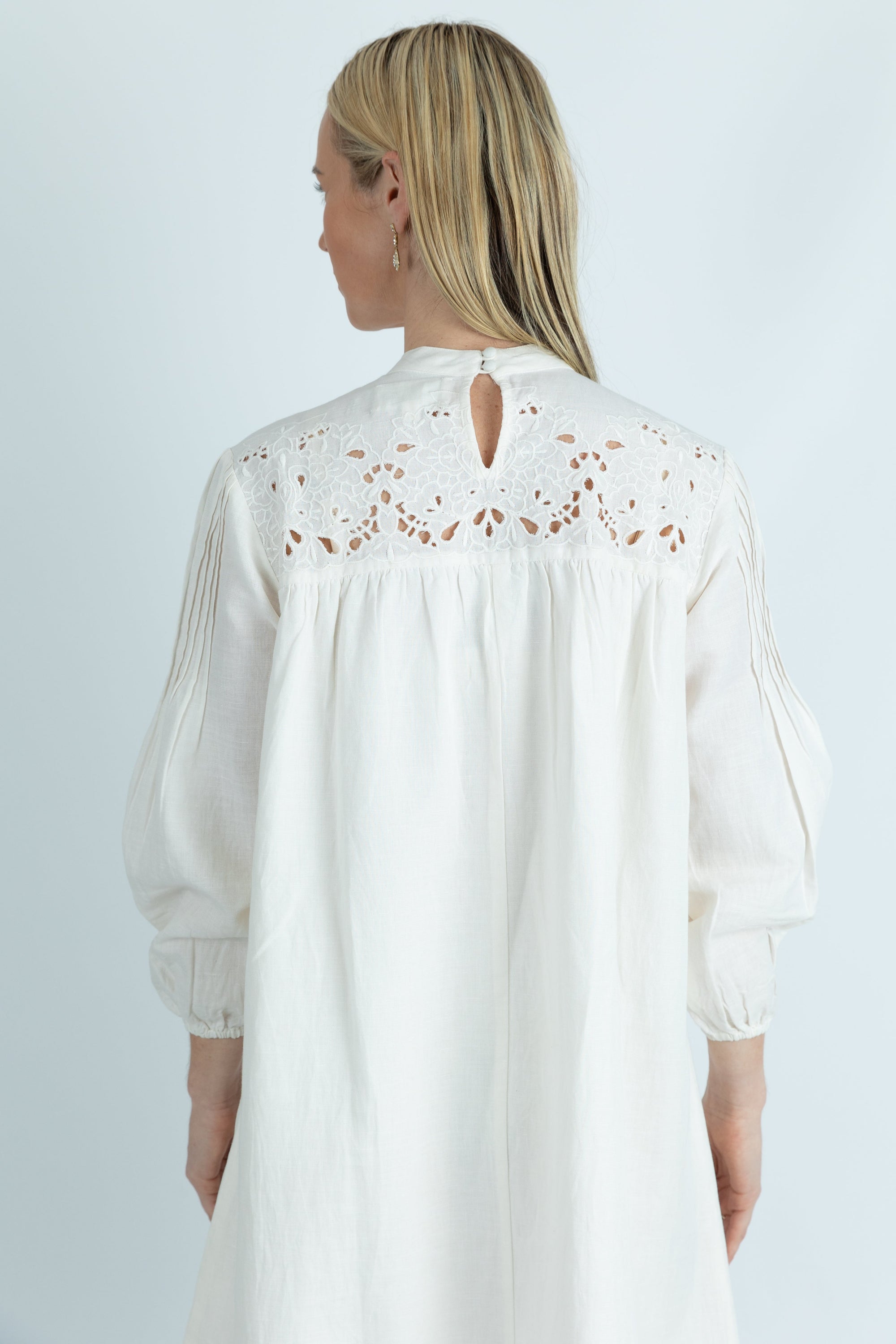 Aegile formal white linen dress - Attires