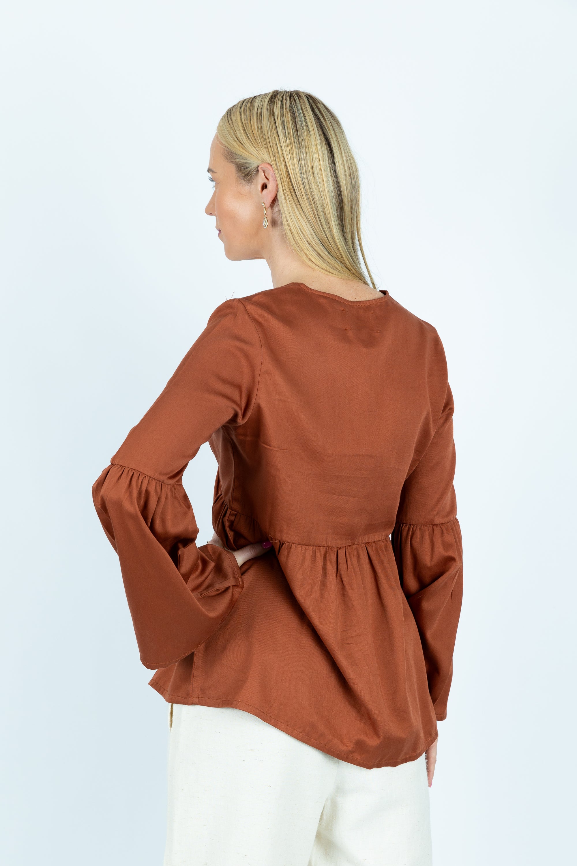 Bianka organic cotton Fit and Flare top - Attires