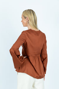 Bianka organic cotton Fit and Flare top - Attires