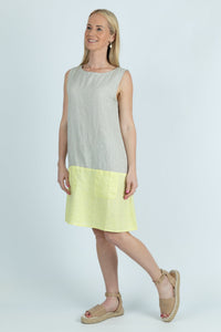 Kowhai Contrast Colour block Dress - Attires