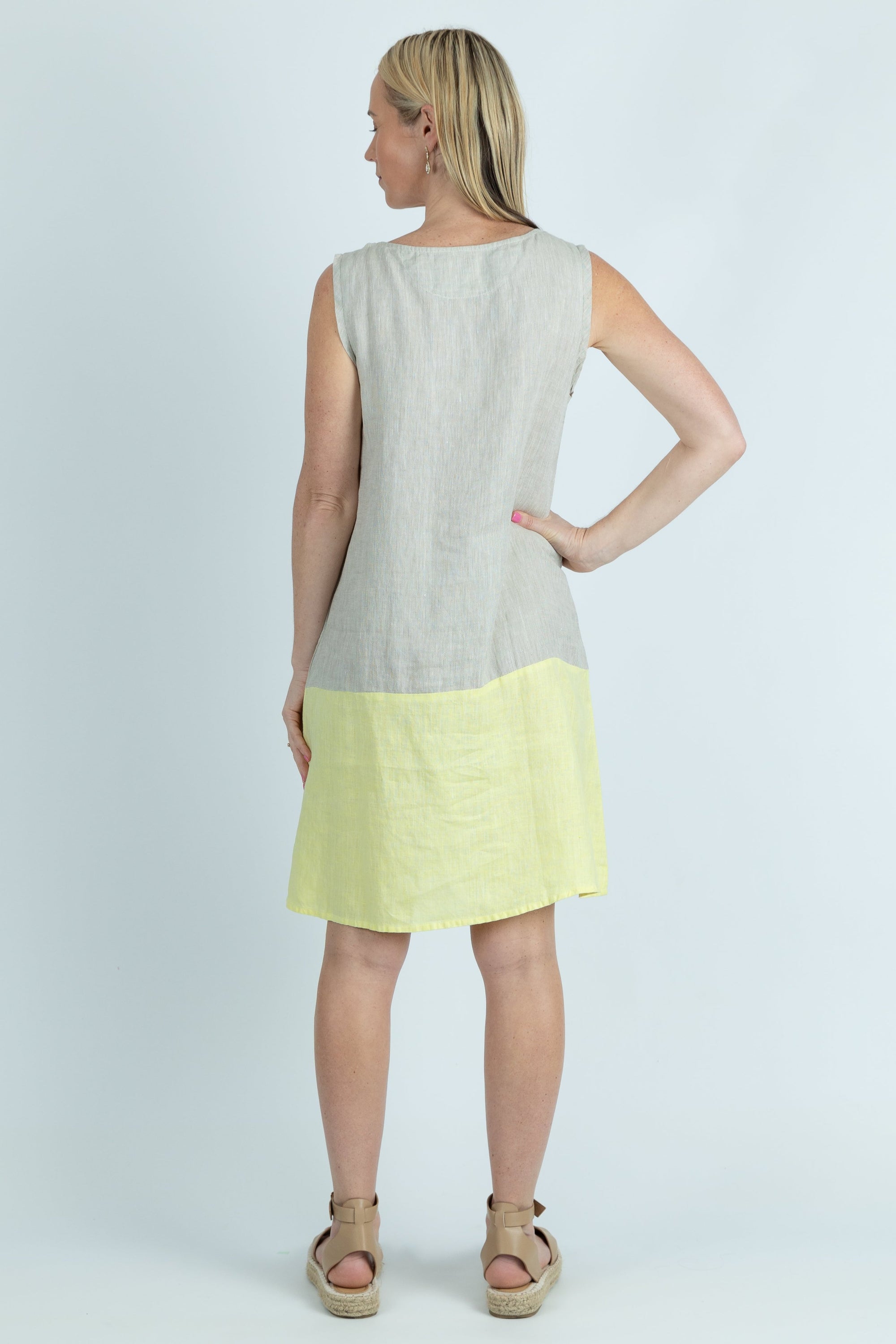 Kowhai Contrast Colour block Dress - Attires