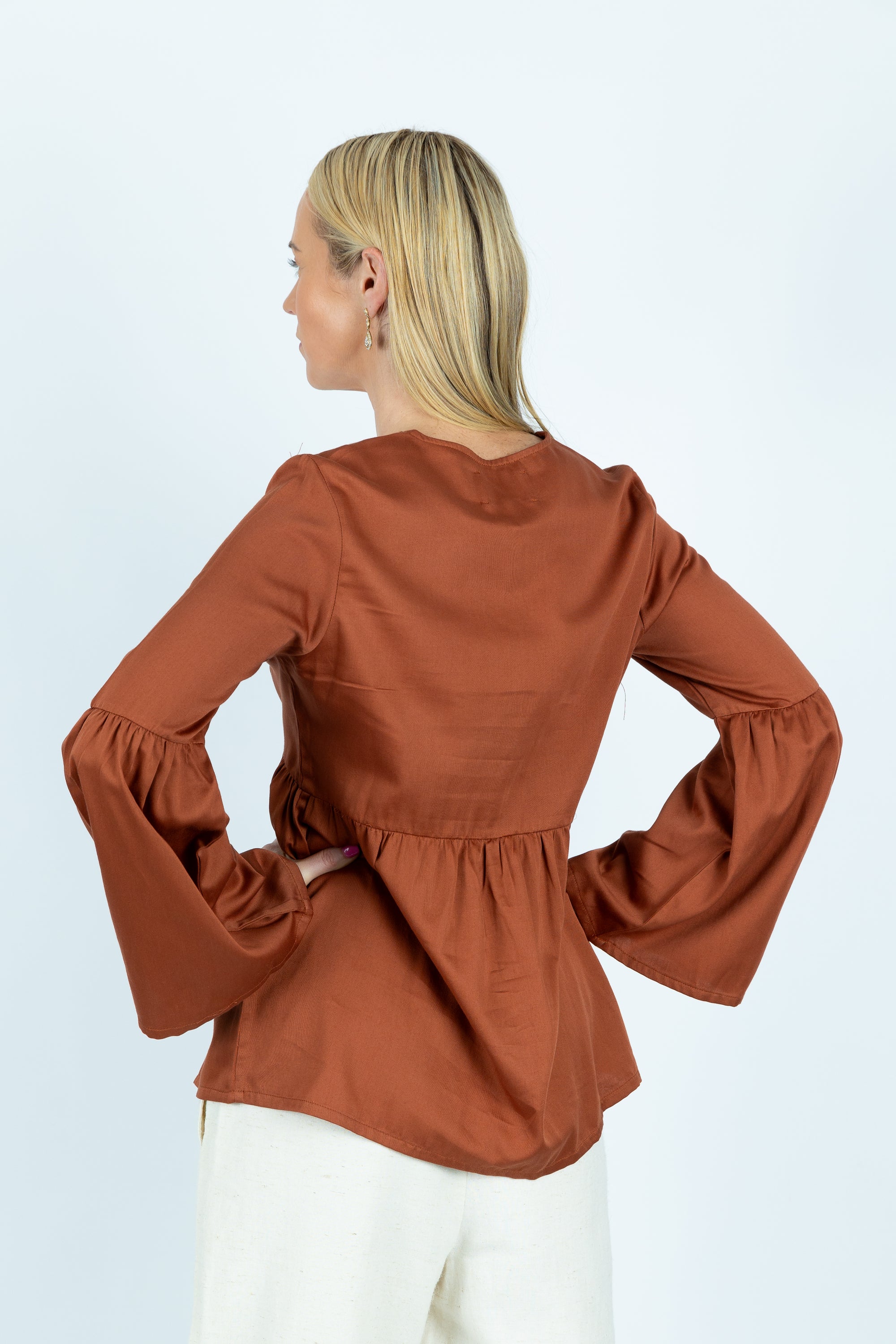 Bianka organic cotton Fit and Flare top - Attires