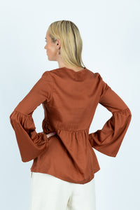 Bianka organic cotton Fit and Flare top - Attires