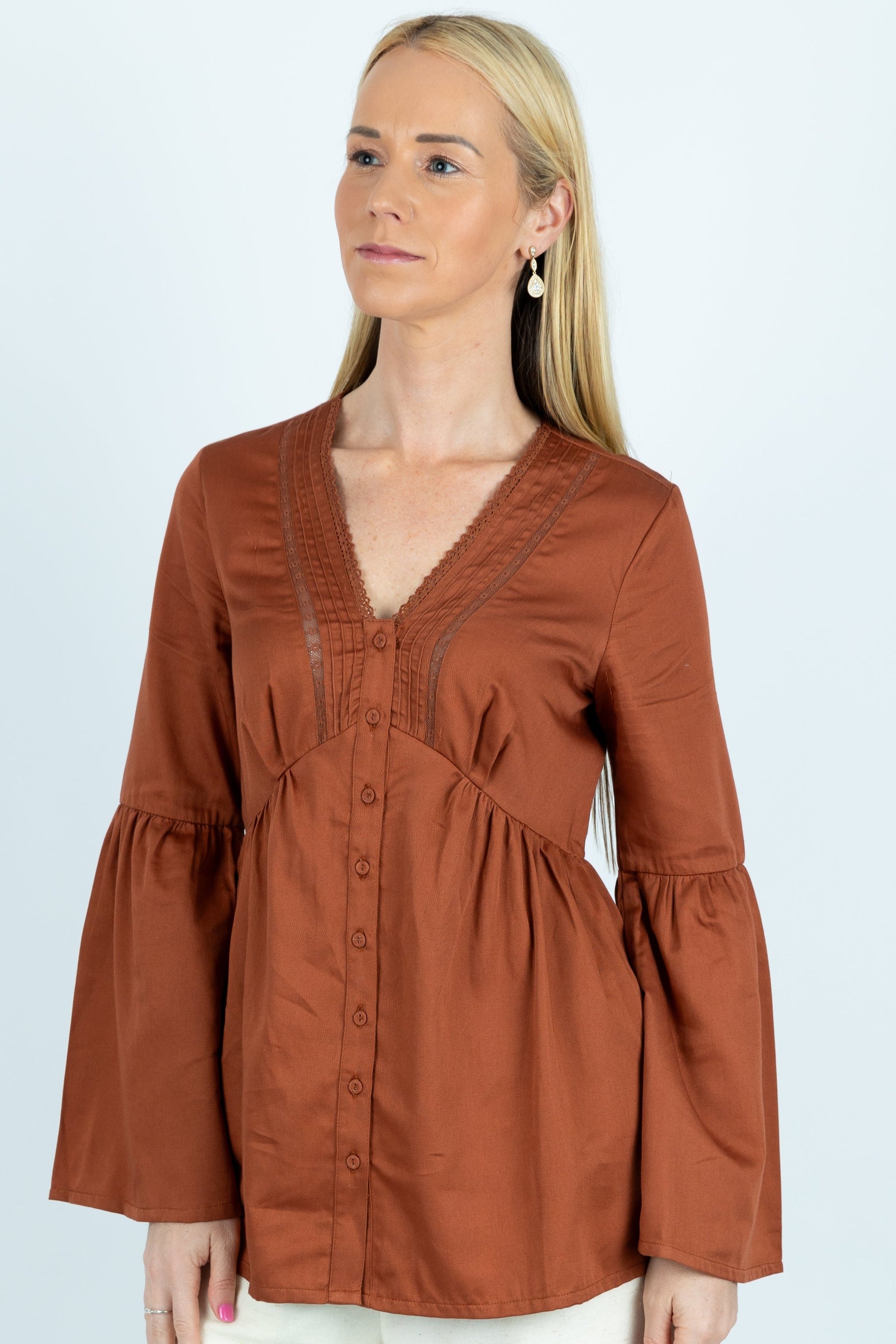 Bianka organic cotton Fit and Flare top - Attires