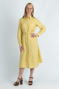 Bona classic shirt dress in Cotton Linen - Attires
