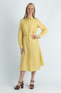 Bona classic shirt dress in Cotton Linen - Attires