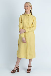 Bona classic shirt dress in Cotton Linen - Attires