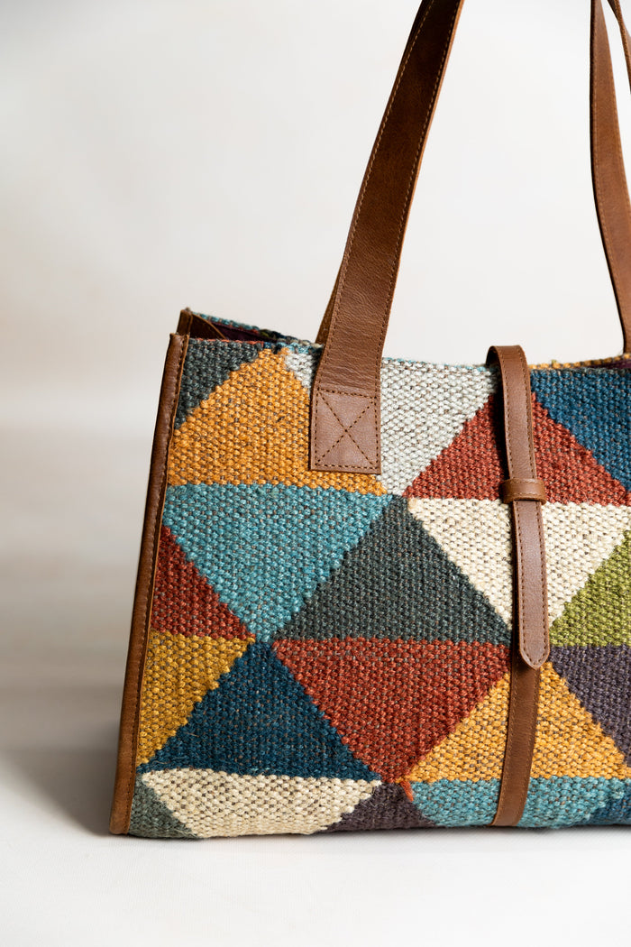 Kivra - Kilim leather bag - Ellora