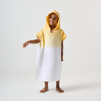 Kids surf poncho & Hooded towel - Sunshine yellow - Attires