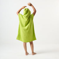 Kids surf poncho & Hooded towel - Kiwi green - Attires