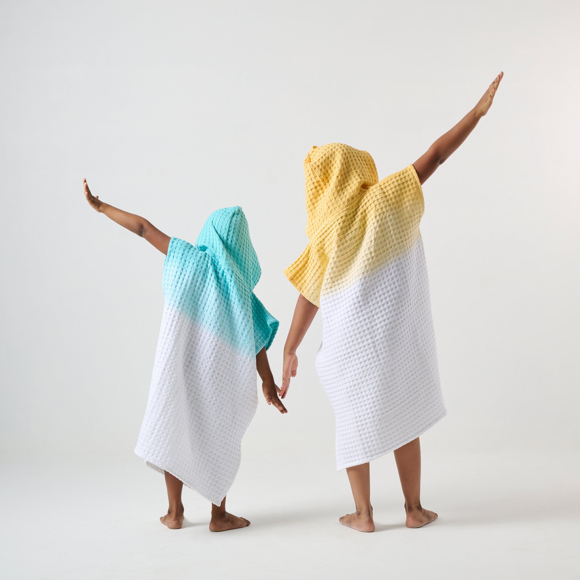 Kids surf poncho & Hooded towel - Sunshine yellow - Attires