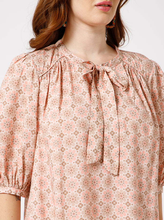Poppy Organic Bamboo Printed Top - Ellora