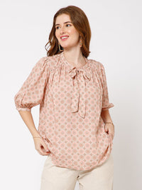 Poppy Organic Bamboo Printed Top - Ellora
