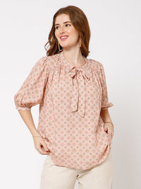 Poppy Organic Bamboo Printed Top - Ellora