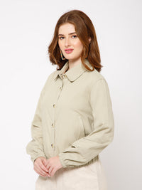 Rey Cotton Twill Bomber Jacket - Ellora