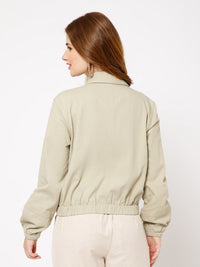 Rey Cotton Twill Bomber Jacket - Ellora