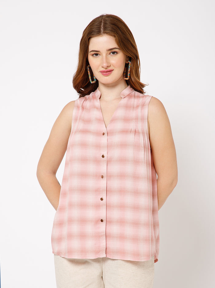 Aster Sleeveless Organic Cotton Shirt - Ellora