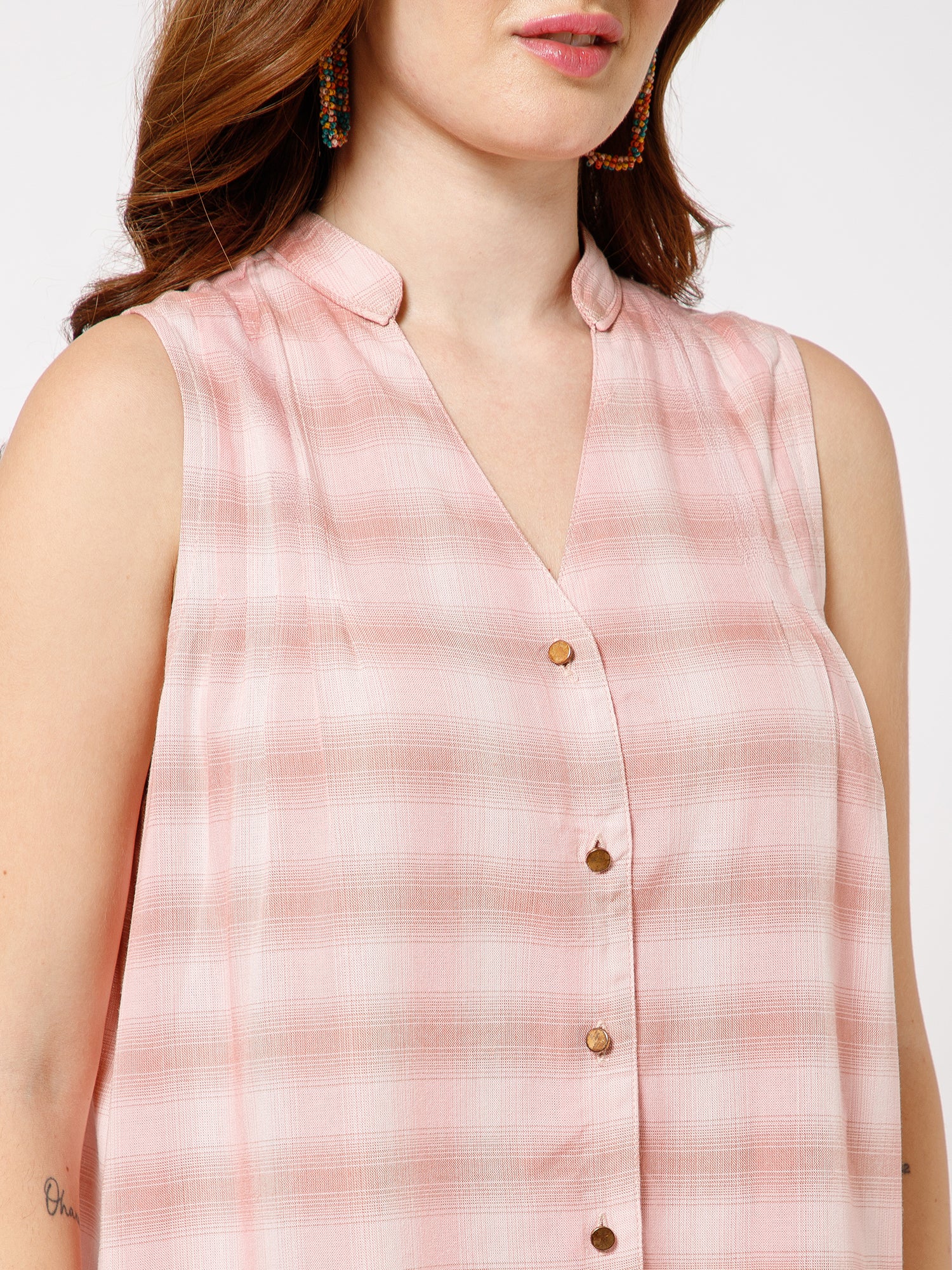 Aster Sleeveless Organic Cotton Shirt - Ellora