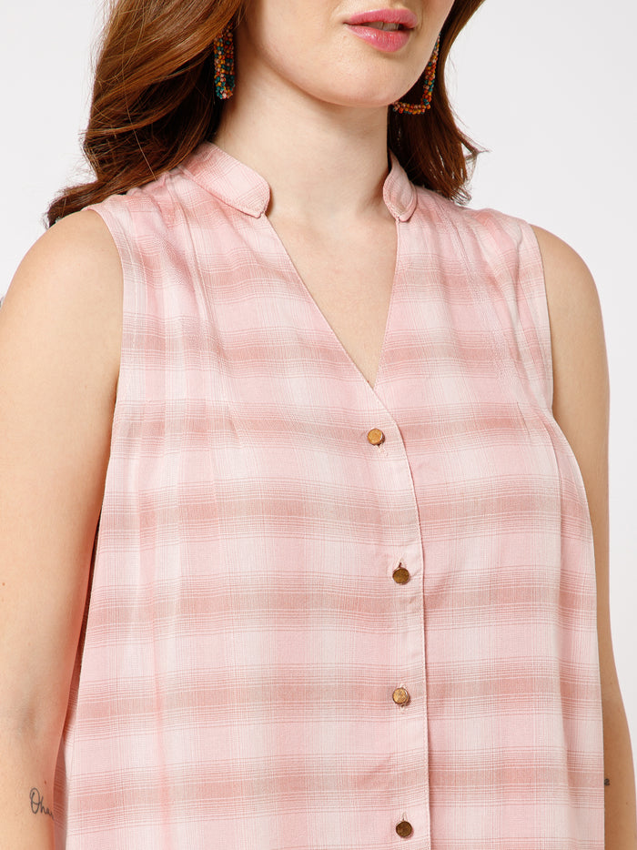 Aster Sleeveless Organic Cotton Shirt - Ellora