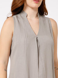 Yana Relaxed Linen Midi Dress - Ellora